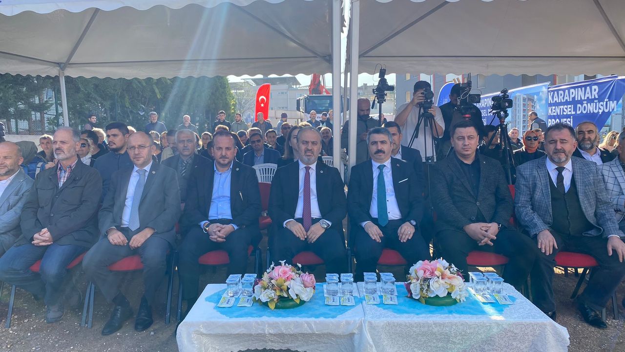Bursa’da Karapınar Kentsel Dönüşümü temel atma töreni gerçekleştirildi