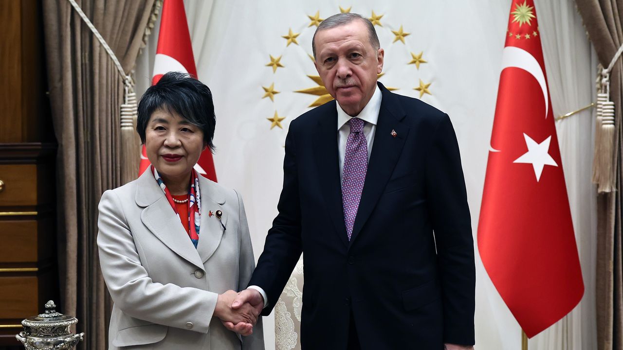 Cumhurbaşkanı Erdoğan, Japonya Dışişleri Bakanı Kamikawa Yoko’yu kabul etti