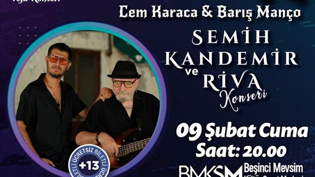 İnegöl Belediyesi Cem Karaca ve Barış Manço için vefa konseri düzenledi