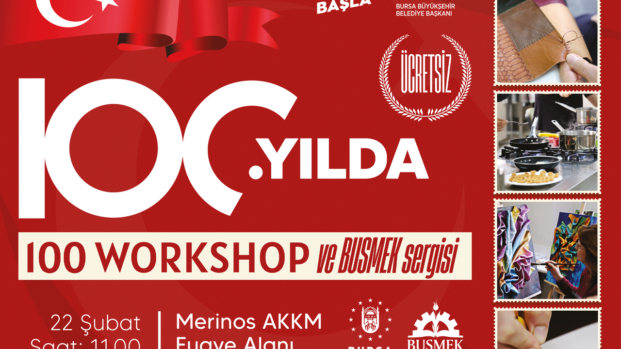 Bursa'da 100 workshop ve BUSMEK sergisi