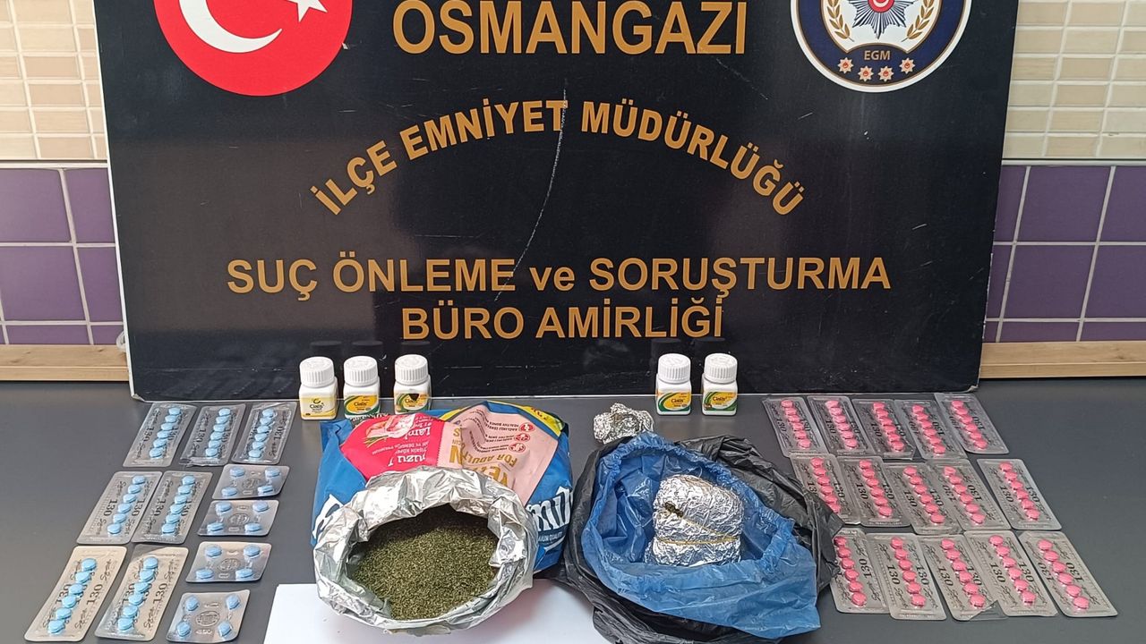 Bursa’da uyuşturucu madde ticareti yapan 2 kişi yakalandı