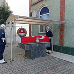 Emekli Binbaşı Özcan Yıldız'a askeri törenle veda