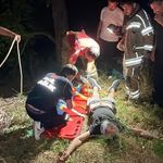 Manevra yaparken uçuruma yuvarlandı: Kurtarılma anları kamerada