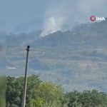 İnegöl'de orman yangını; Havadan ve karadan müdahale başlatıldı