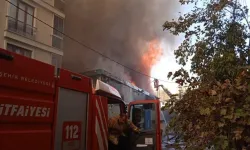 Maltepe'de iş yeri yangını