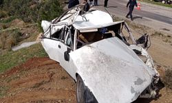 Mersin Silifke ilçesinde otomobil şarampole yuvarlandı: 2 ölü
