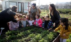 Bursa'da Kent Bostanları’nda uygulamalı tarım eğitimi