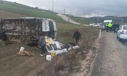 Ankara Haymana ilçesinde minibüs takla attı: 9 yaralı