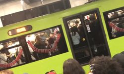 Bursa’da Nilüfer ilçesinde metro vagonunda kavga çıktı