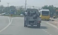 Bursa'ya tehlikeli yolculuk kamerada