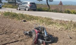 Bursa'da motosiklet ile otomobil çarpıştı