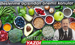 Beslenme açısından önemli konular