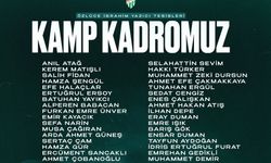 Bursaspor'un kamp kadrosu belli oldu