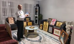 Güvenlik kulübesinden sanat galerisine; ilkokulda başlayan resim tutkusunu bin tablo ile 288 şiire döktü