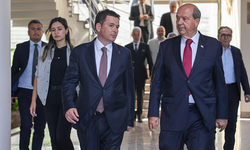 Başkan Erkan Aydın, KKTC 5. Cumhurbaşkanı Ersin Tatar'ı ağırladı