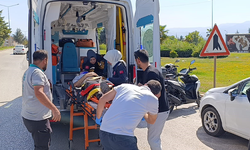Bursa'da otomobil ile motosiklet çarpıştı!