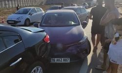 Bursa'da 5 araçlı zincirleme kaza: 1 yaralı