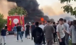 Bursa'da hurdalık alanda yangın