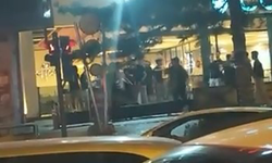 Bursa'da iki grup arasında kavga kamerada