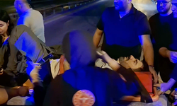 Bursa'da otomobiliyle direğe çarpan sürücünün can pazarı