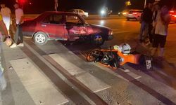 Otomobil motosikletle çarpıştı : 2 yaralı
