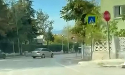 Bursa'da otomobille drift yapan sürücü kameraya yansıdı