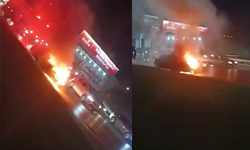 Bursa'da otomobil alevlere teslim oldu