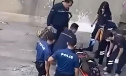 Polisten kaçan kadın dereye atladı, ayağını kırarak hastanelik oldu; o anlar kamerada