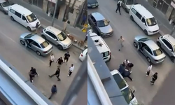 Bursa'da cadde ringe döndü! O anlar kamerada