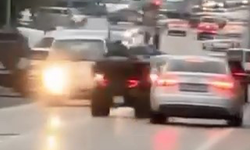 Bursa'da ATV ile drift attı, o anlar kameraya yansıdı