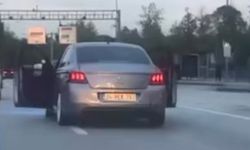 Bursa'da trafikte tehlikeli yolculuk kamerada