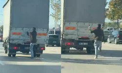 Bursa'da kamyonetin arkasına tutunarak ilerledi! Canını böyle hiçe saydı