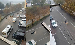 Suya kapılan kadın böyle sürüklendi