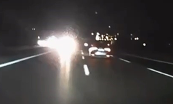 Bursa'da otobanda tersten gelen otomobil kazaya davetiye çıkardı