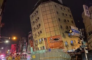 Tayvan’daki 6,2'lik depremle ilgili yeni görüntü!