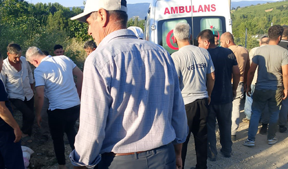 Bursa'da freni boşalan traktörün altında kaldı!