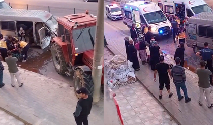 Bursa'da 10 kişinin yaralandığı kaza kameraya yansıdı
