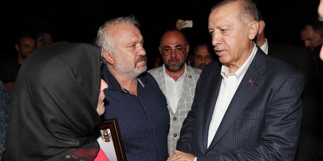 Cumhurbaşkanı Erdoğan, Kocaeli'de şehit ailesini ziyaret etti