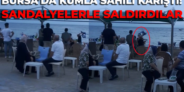 Bursa'da Küçükkumla sahilinde kavga!