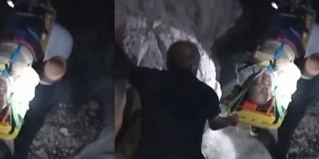 Kayalıklardan düşen yaşlı adam öldü