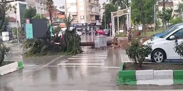 Bursa’da sağanak ve dolu etkili oldu