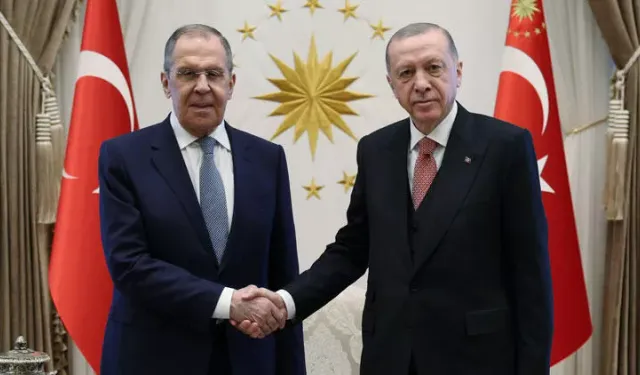 Cumhurbaşkanı Erdoğan, Lavrov'u kabul etti