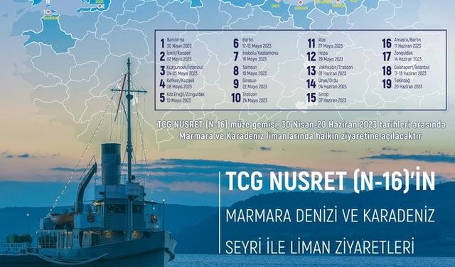 TCG Nusret müze gemisi Haziran ayında ziyarete açılacak