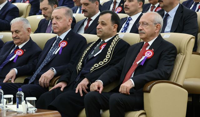 Cumhurbaşkanı Erdoğan ve Kılıçdaroğlu AYM töreninde