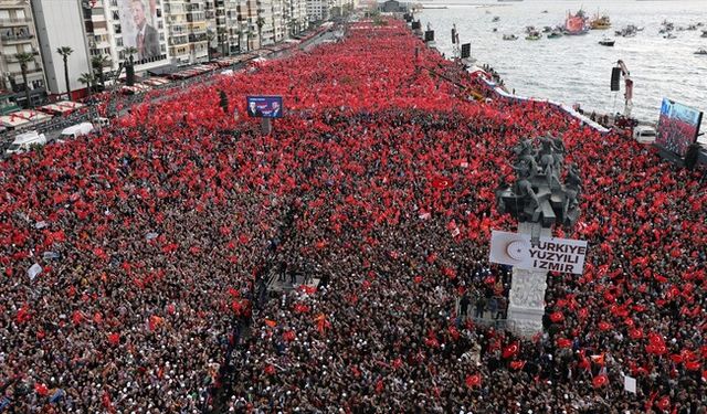 Dünya basını, Cumhurbaşkanı Erdoğan'ın İzmir mitingini konuşuyor!