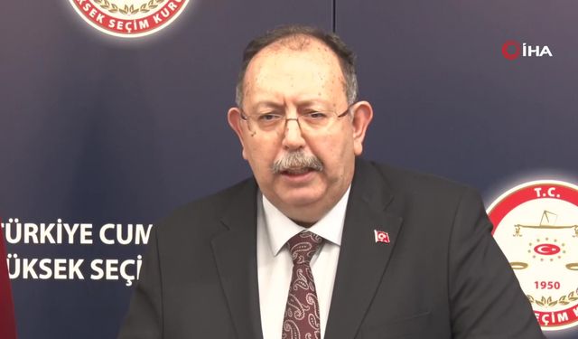YSK Başkanı Yener'den oy pusulası ile ilgili flaş açıklama!