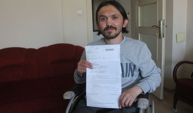 Adana'da iş kazası yüzünden engelli kalan Ömer Köntek, tazminatını alamıyor