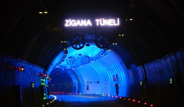 Zigana Tüneli açılışa hazırlanıyor