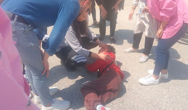Didim'de feci kaza: Oğlunun başında gözyaşlarına boğuldu