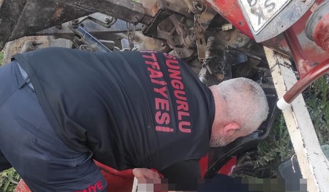 Çorum'da traktörün altında kalan Mustafa Karuç hayatını kaybetti